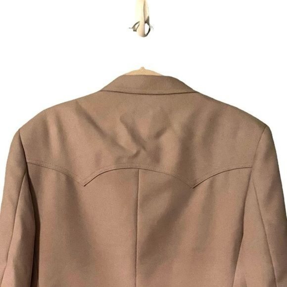 Levi’s Western Wear Vintage Mens Blazer Size 44L Tan Made In USA San Francisco - Picture 6 of 12
